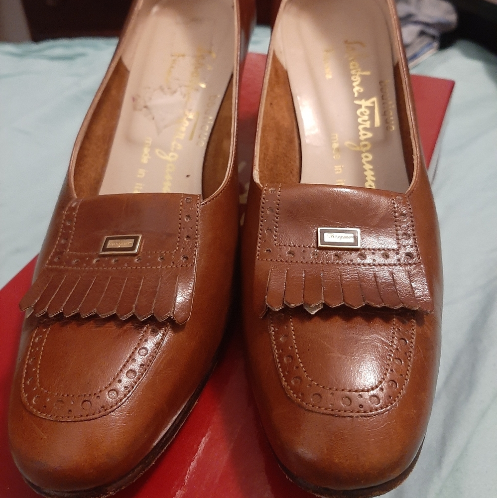 Ferragamo wedge women's dress shoes